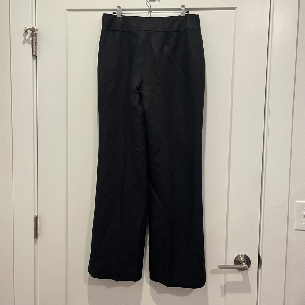 Ann Taylor LOFT Laura Black Linen Rayon Blend Trousers Dress Pants‎ Size 4